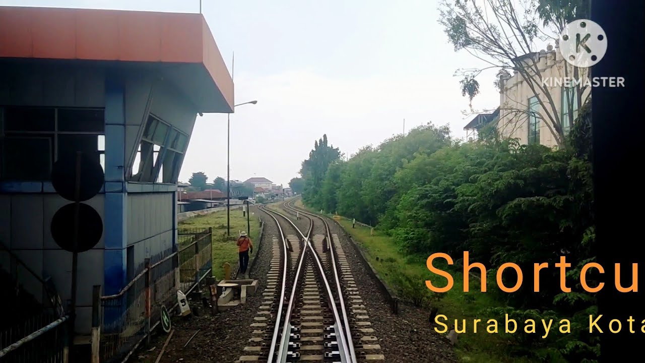 Surabaya Gubeng - Surabaya Pasar Turi | Keunikan jalur di kota Surabaya