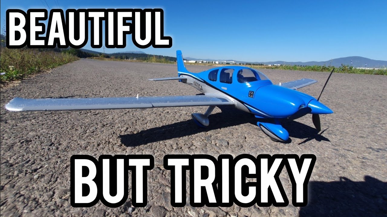 Beautiful but tricky - UMX Cirrus SR22T maiden flight