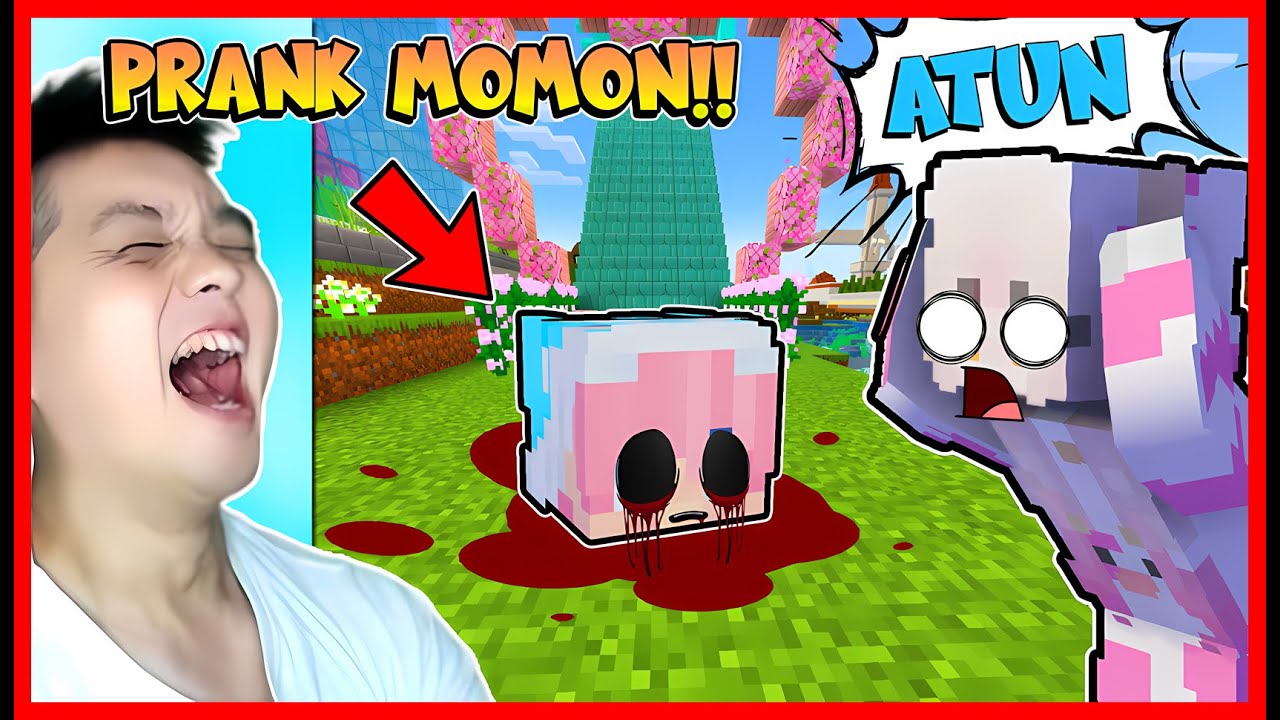 PRANK MOMON !! ATUN CUMAN SISA KEPALA DOANK DAN MENGEJAR MOMON !! Feat @MOMON Minecraft