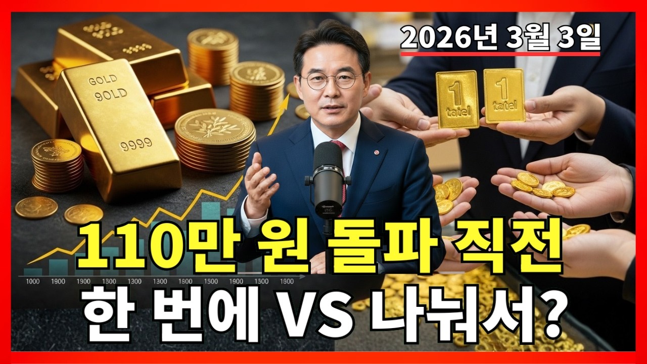 2026년 3월 3일 🇰🇷 한국 금값 오늘: 급등 구간, 한 번에 살까 나눠서 살까? |금 가격 |금 투자 |경제 분석
