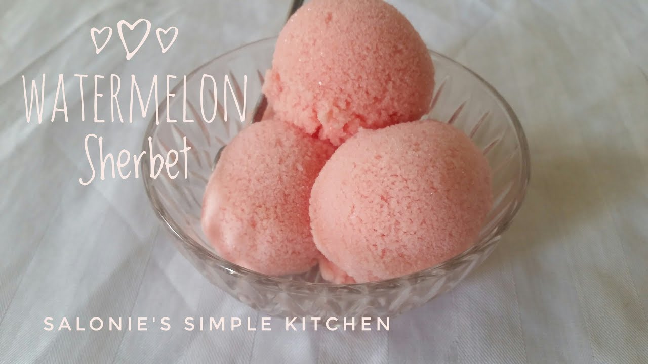 How To Make Watermelon Sherbet With Sweetened Condensed Milk | Easy Frozen Dessert Recipe