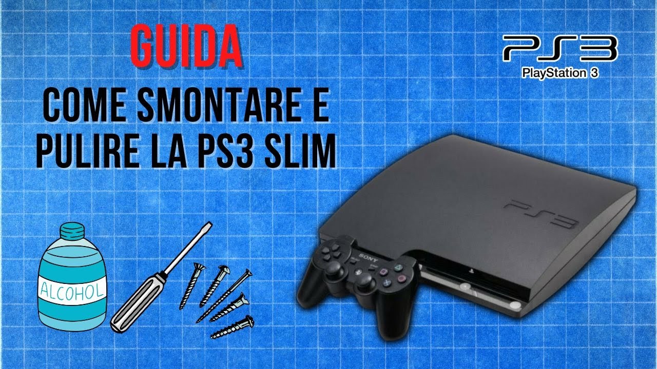 Guida - Pulizia PS3 Slim e Cambiare Pasta Termica - #pastatermica #ps3  #playstation #tutorial