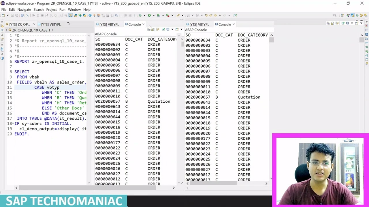 Оператор Case в Select — Расширение Open SQL ABAP на HANA — Часть 6