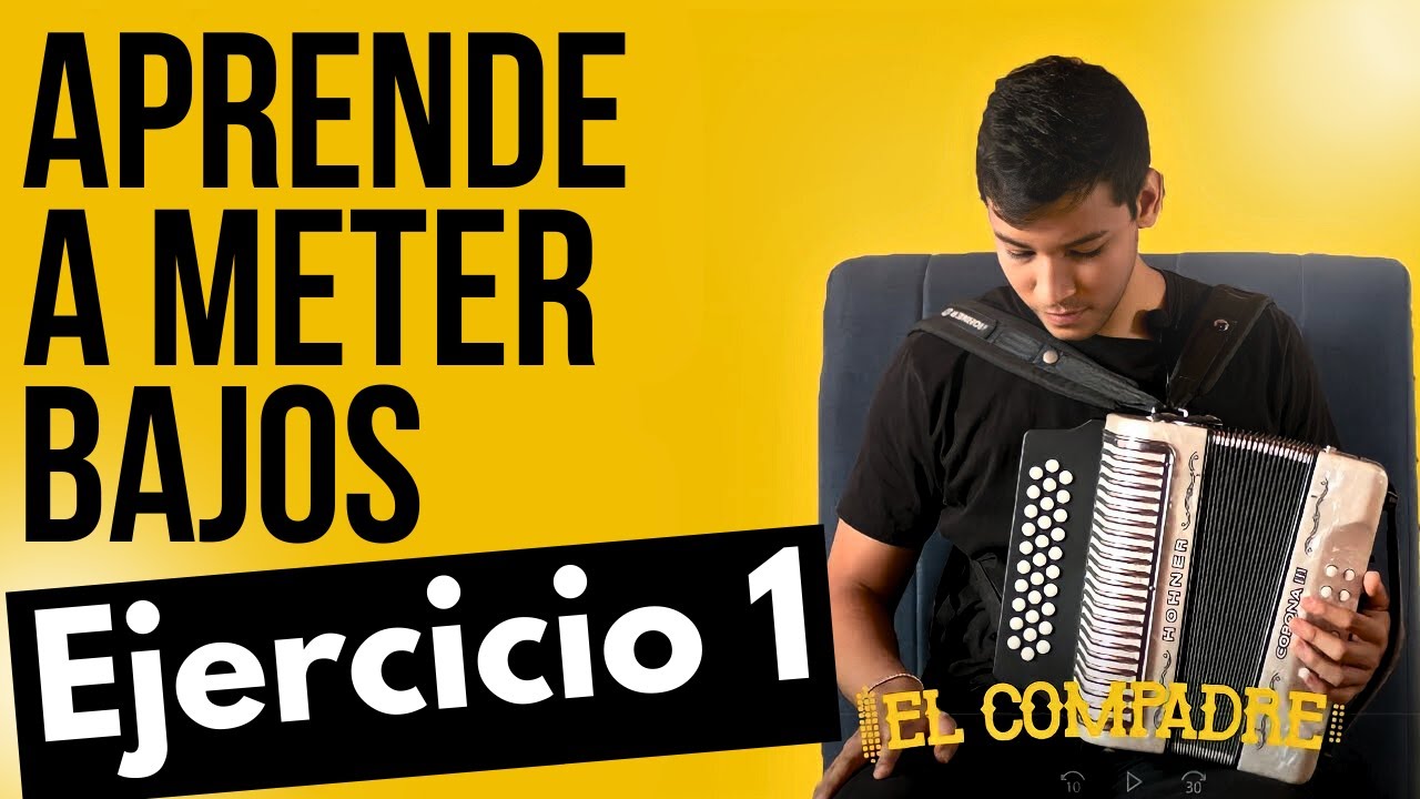 ¿Cómo tocar los bajos del acordeón? Ejercicio 1