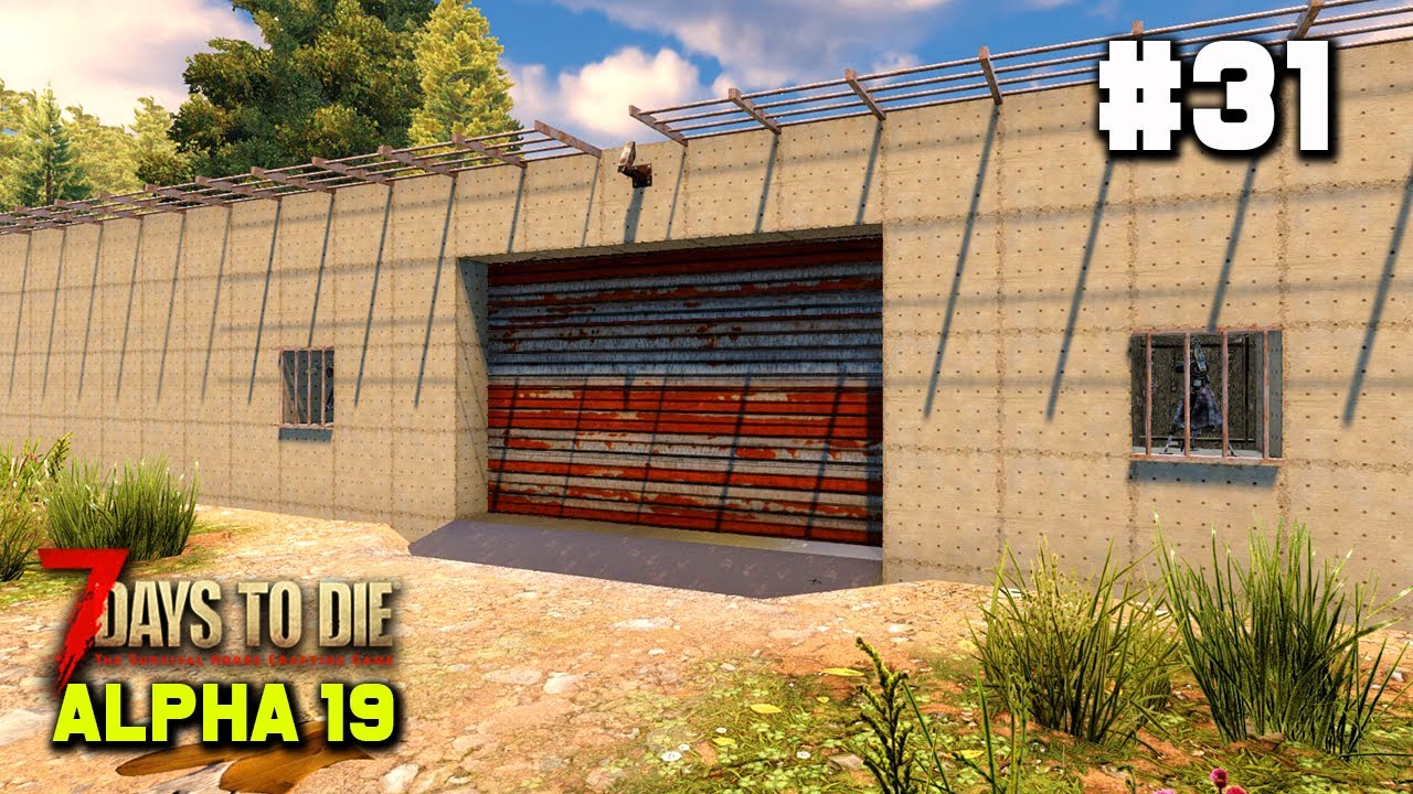 7 Days To Die Alpha 19   SYSTEMY OBRONNE #31   7D2D A19 BORSUK GAMEPLAY PL