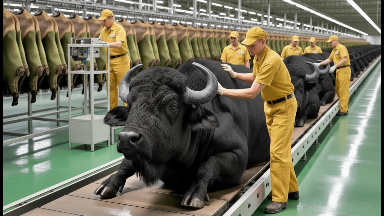 Inside the Buffalo Leather Factory — How Massive Buffalo Hides Become Luxury Travel Gear