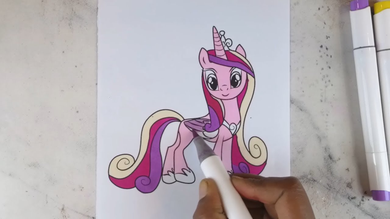 Coloring Princess Cadance | My Little Pony