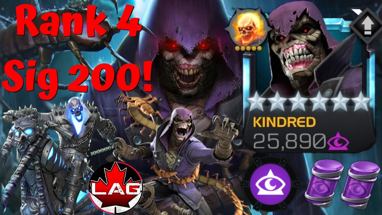 My NEW 6-Star Rank 4 Kindred! Rank Up & Gameplay! Just A Defender Or New Hercules Lite? - MCOC