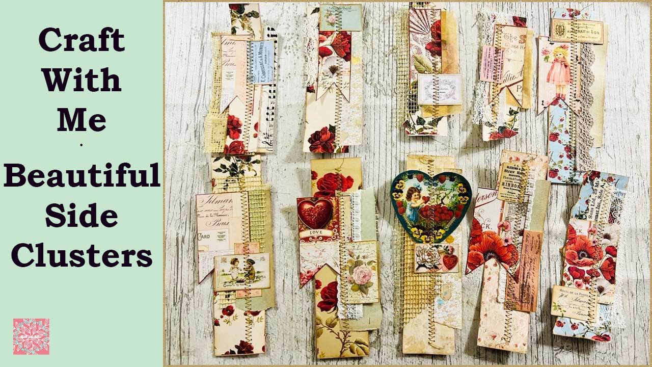 BEAUTIFUL Side Clusters using FREEBIES - Craft With Me - Lets get Collaboration Ready! :)