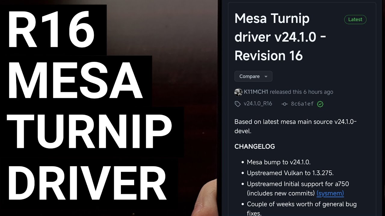 R16 Mesa Turnip GPU Driver Revision 16 is Released | Full Changelog and Download Available NOW!