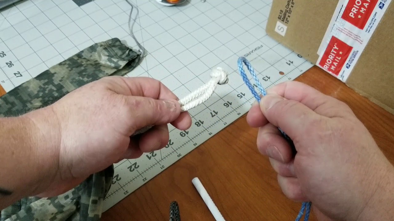 button knot soft  shackle as a continuous loop