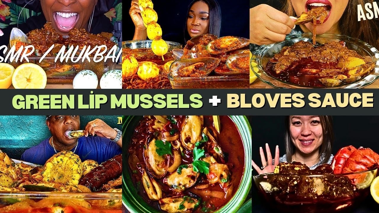 💚 * GREEN LIP MUSSELS drenched in * BLOVES SAUCE 🦪| Messy & Satisfying SEAFOOD Compilation 💥