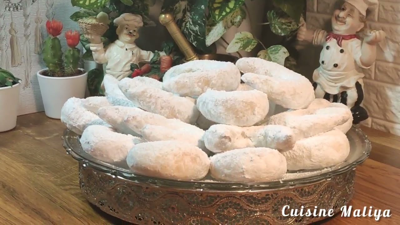 EXTRA CORNES DE GAZELLES AUX AMANDES ET DATTES (GOURMANDISE RAMADAN) CUSINE MALIYA , وصفة ڨرن اغزال