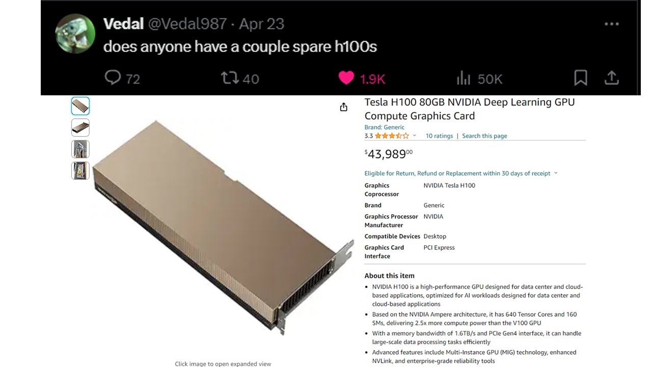 Vedal Wants A H100
