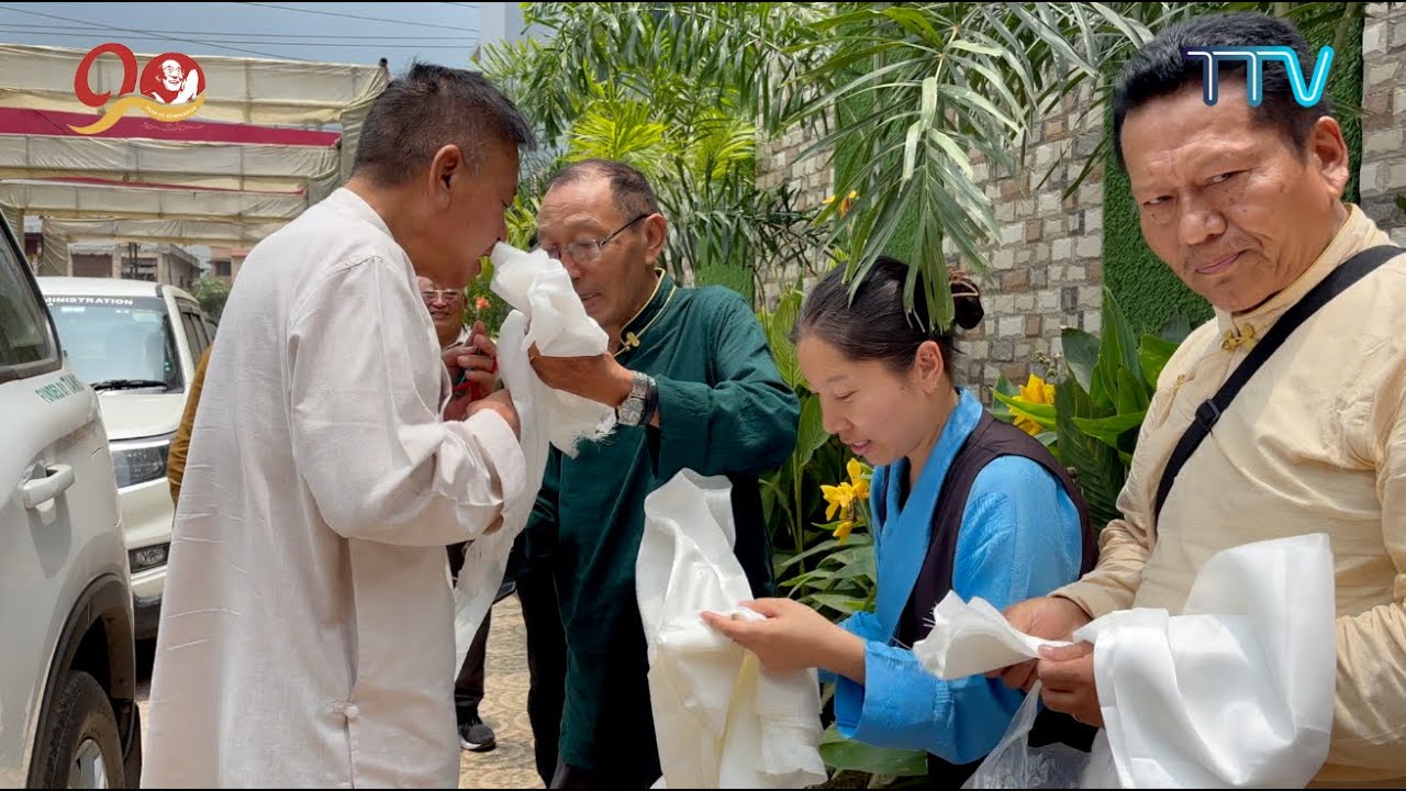 Sikyong Penpa Tsering Arrives at Mainpat Phendeling Tibetan Settlement