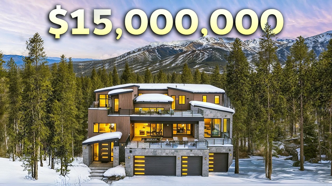 Inside a $15,000,000 Mountain Estate with Private Ski Access