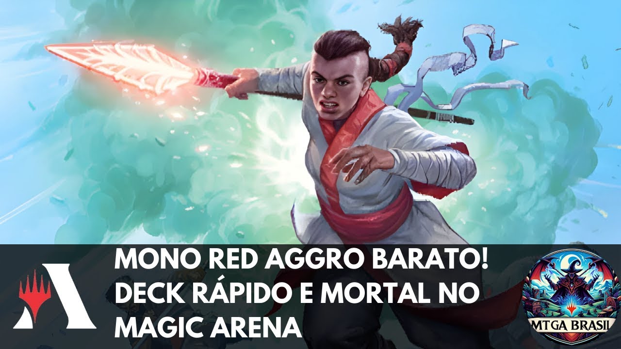 Mono Red Aggro Barato! Deck Rápido e Mortal no Magic Arena