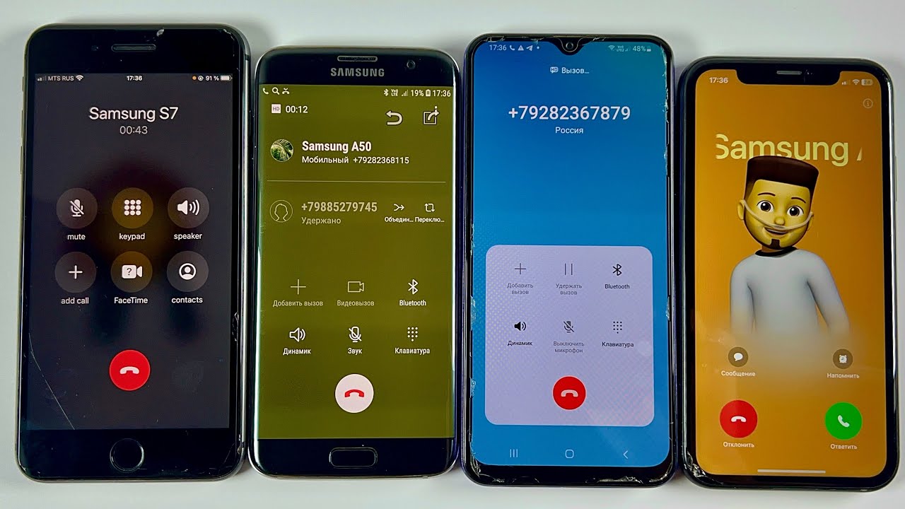 Incoming call & Alarm Clock & iPhone XR + 8 plus & Samsung Galaxy A30s & Samsung Galaxy S7 & 