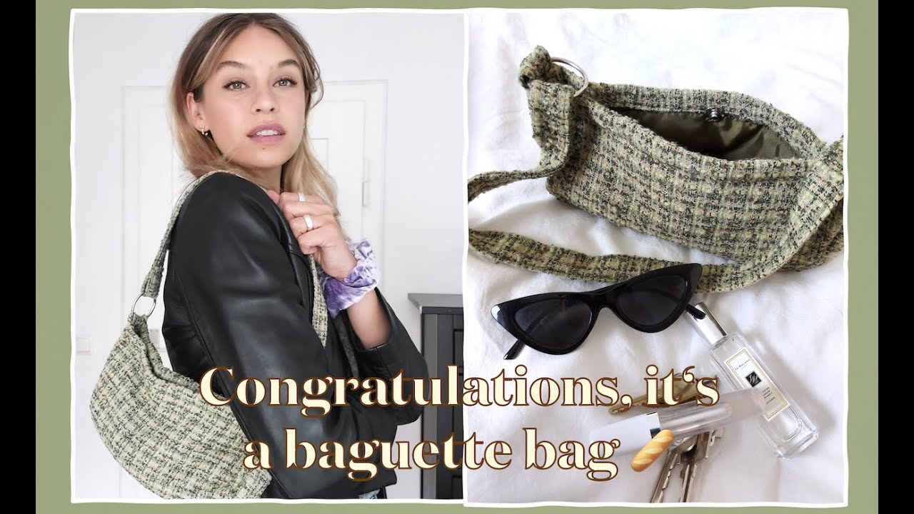 DIY Baguette Bag * Bag Upcycle* super easy & super cute