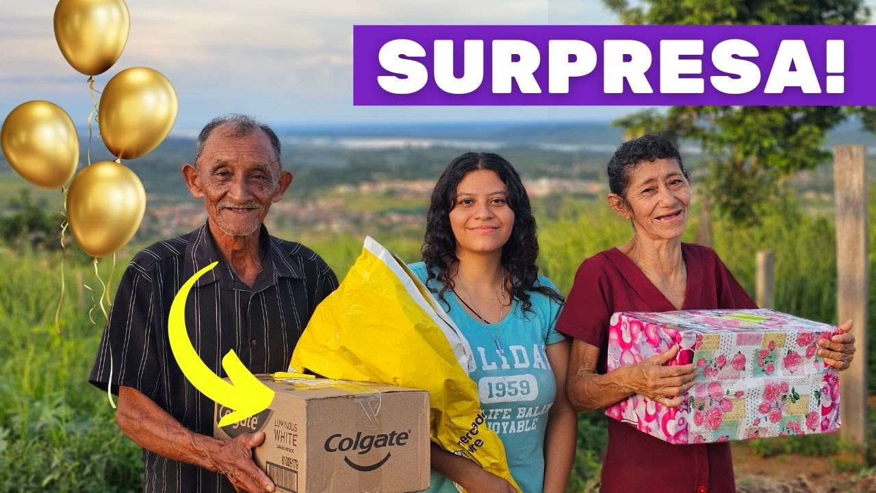 DONA FRANCISCA SE ENCANTA COM SURPRESA! VEJA QUANTOS PRESENTES❤️