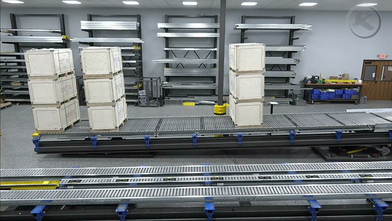 Pallet Flow Rack & Forklift Separator: Smooth Flow for Crate Stacks | Mallard Manufacturing