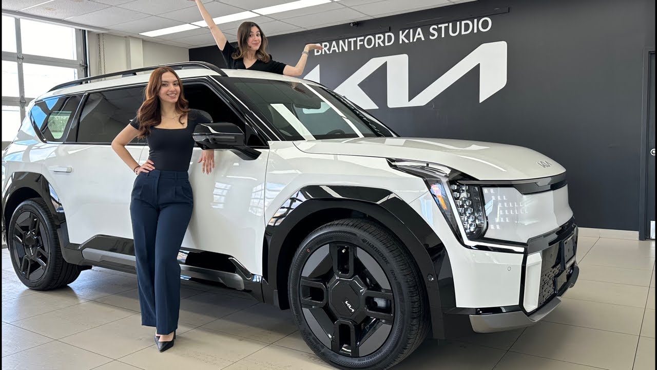 KIA EV9 GT-Line 2024 года! — Всё, что вам нужно знать об этом трёхрядном электромобиле!