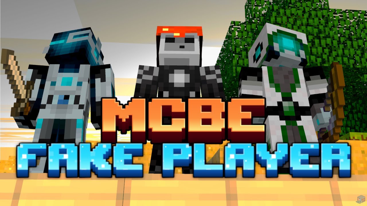 **FAKE PLAYER** addon for MCBE 1.21+ || StarBot Showcase