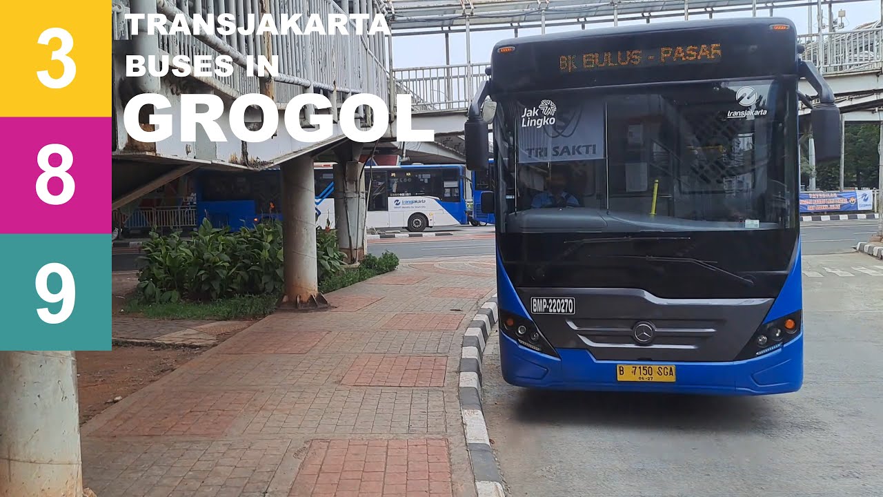 Transjakarta Buses in Grogol 1 & 2 | They're rebuilding this whole thing soon!