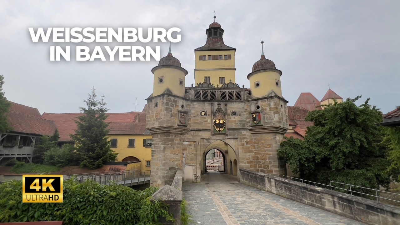 Evening Stroll in Weissenburg in Bayern - Bavaria Walking Tour 2025 - 4K 60fps