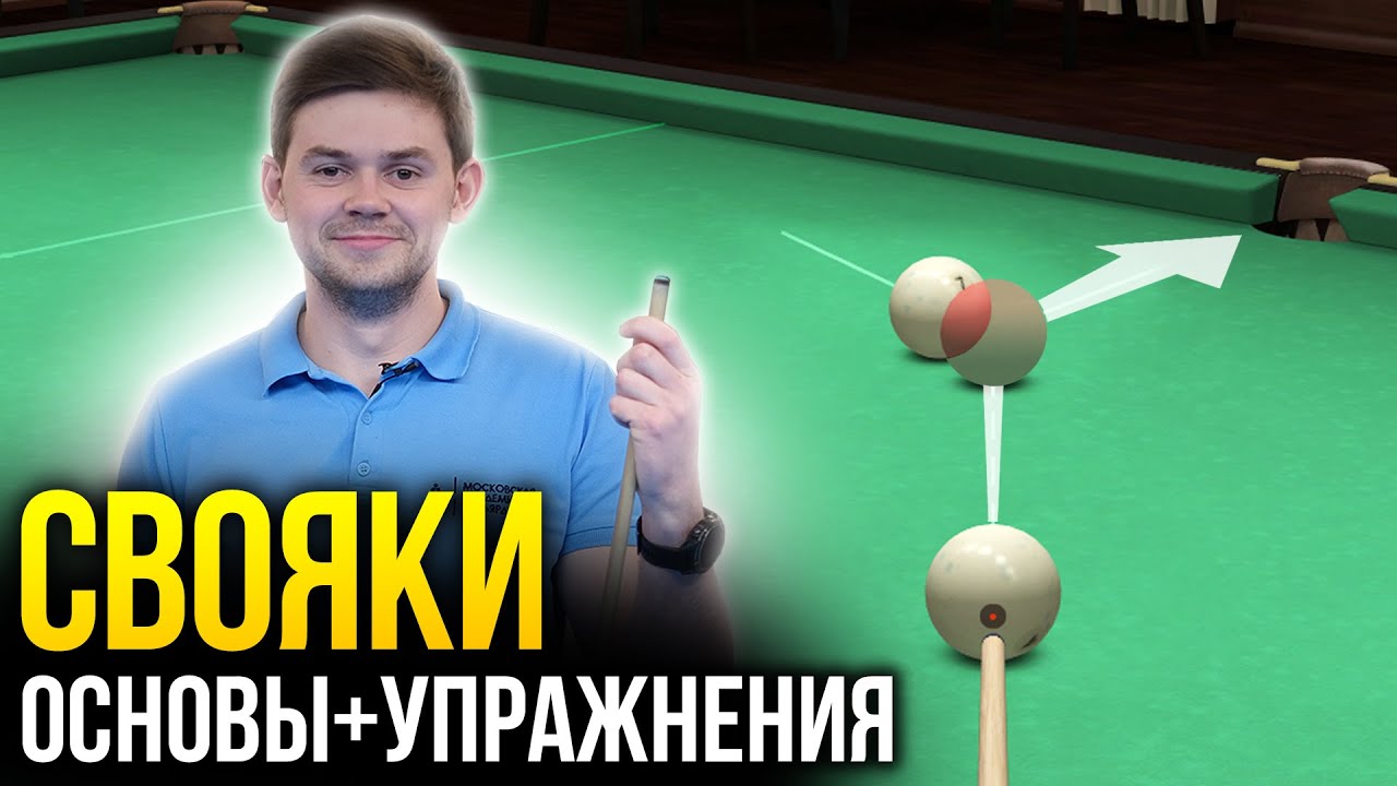 Просто и понятно: Как забивать свояки в русском бильярде + упражнения