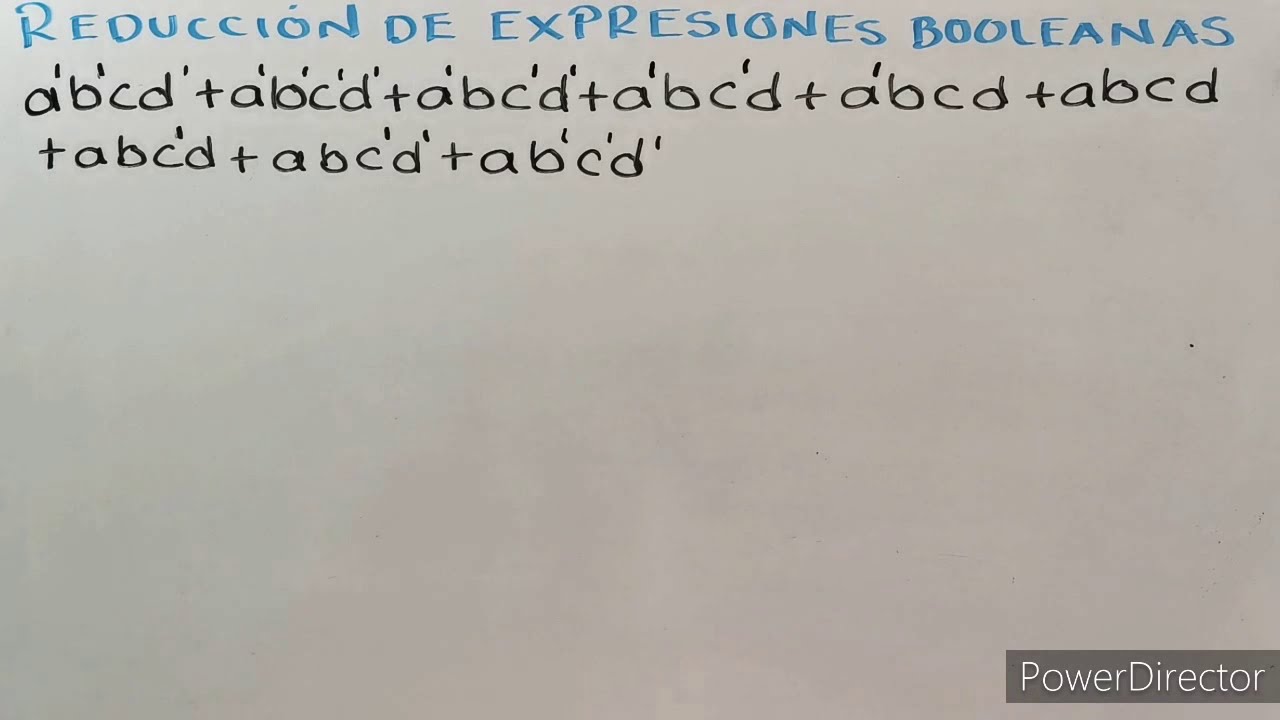 Reducción de expresiones booleanas de 4 variables aplicando teoremas, postulados y mapas de Karnaugh