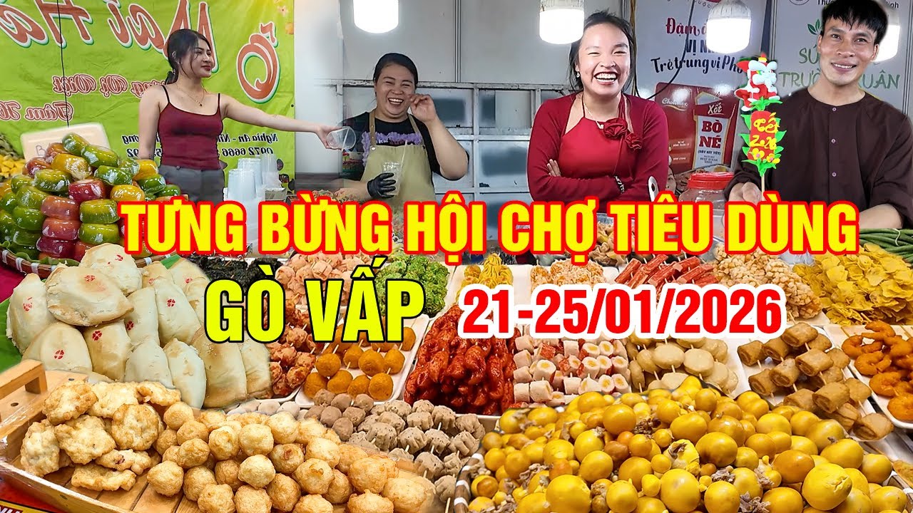 TƯNG BỪNG KHAI MẠC LỄ HỘI ẨM THỰC MUA SẮM TẾT SÀI GÒN 2026 l ĐÔNG VUI NÁO NHIỆT