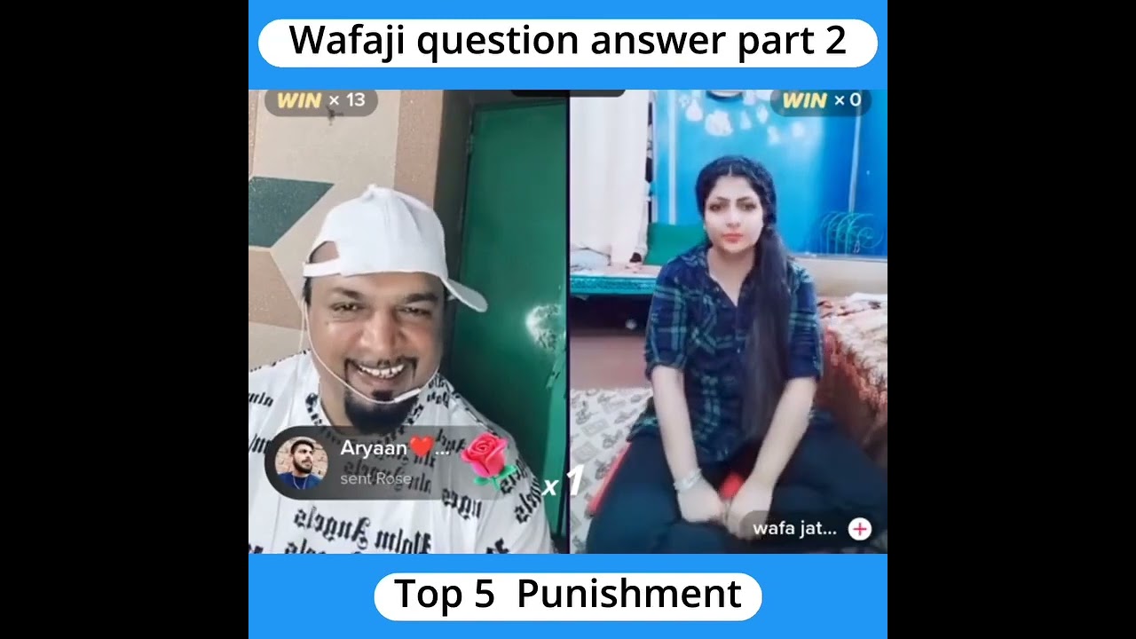 Nutter vs Zoya Khan wafa jat tiktok live full Chakla Top10 questions Answers punishment