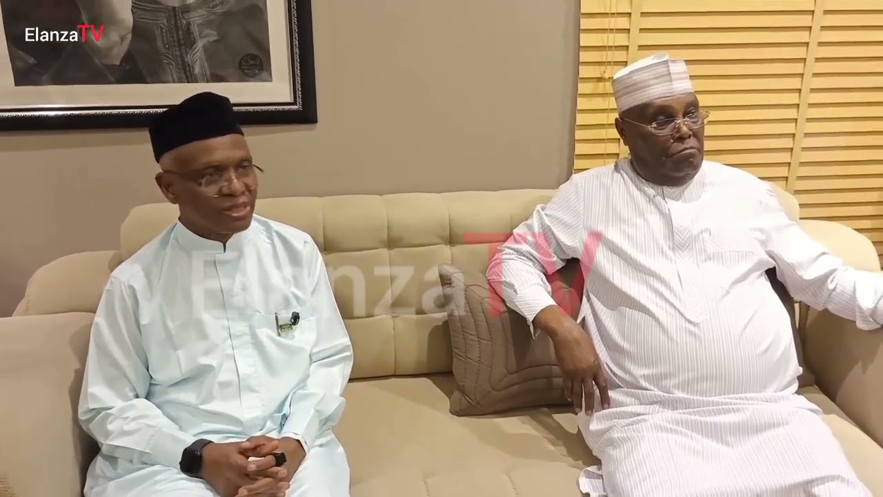 Atiku Abubakar meets Nasir Ahmad El-Rufai amid political speculations.  #elanzatv #elanzanews 