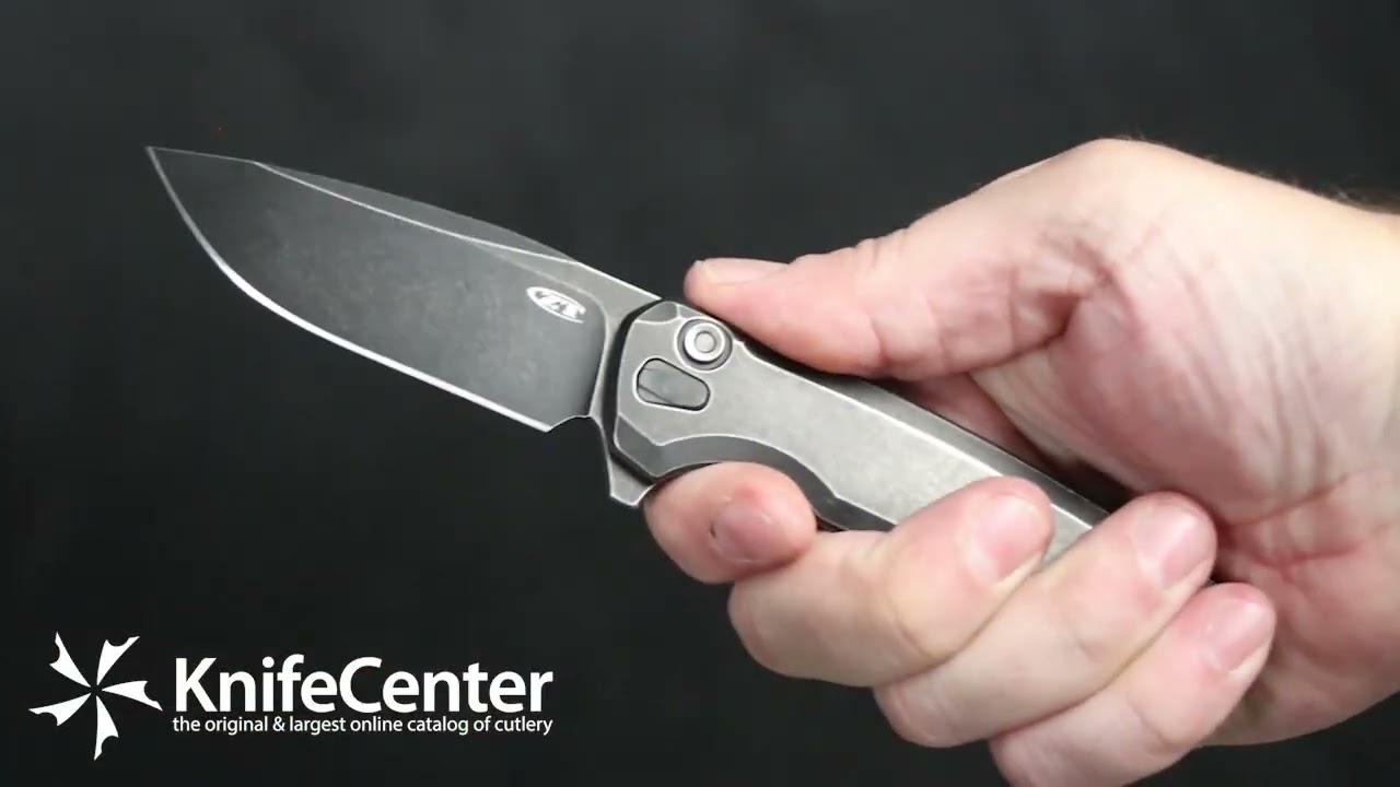 Zero Tolerance 0044BW Button Lock Flipper Knife