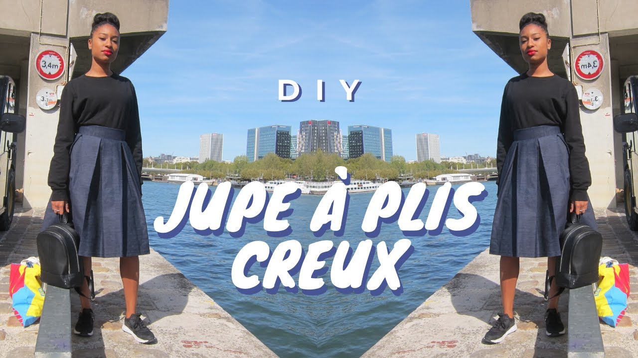 DIY JUPE A PLIS CREUX | DIY BOX PLEATS SKIRT