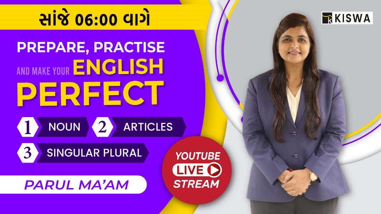 ENGLISH | TALATI | Jr. CLERK SPECIAL | KISWA CAREER ACADEMY | KISWA LIVE | By. PARUL MA'AM @06:00 PM
