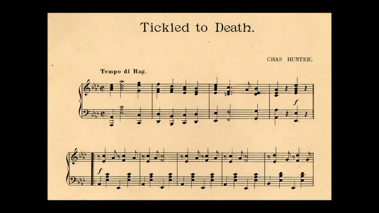 “Tickled To Death” rag, Charles Hunger ragtime BIOGRAPHY (blind from Nashville) David Thomas Roberts