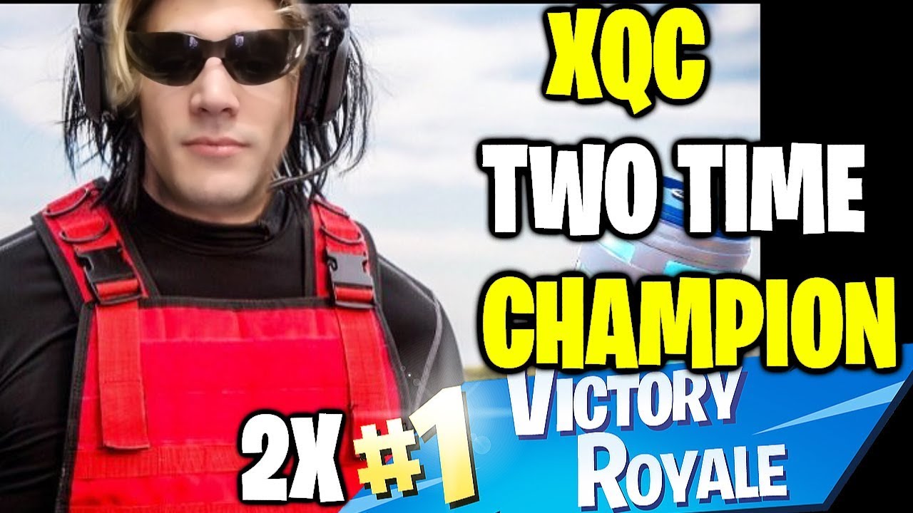xQc First Solo Wins | The Two Time Back to Back Victory Royale Fortnite Champion!