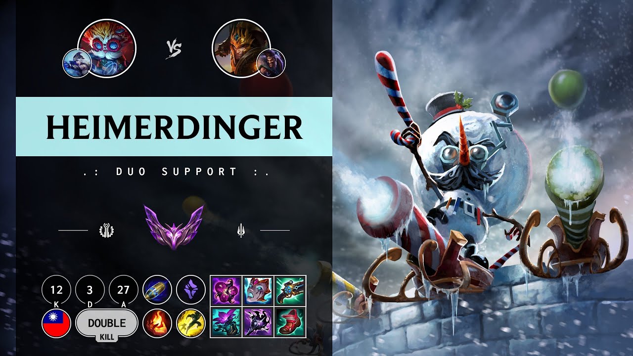 Heimerdinger Support vs Jarvan IV - TW Master Patch 14.10