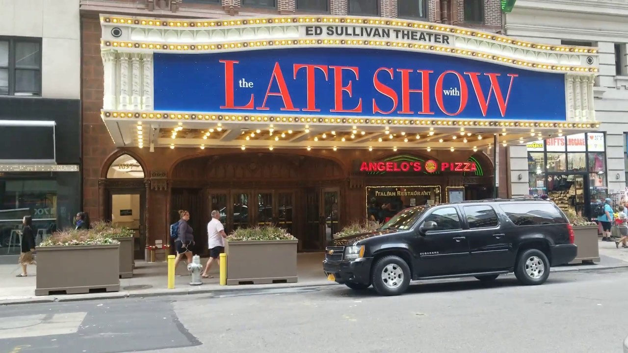NEW YORK CITY TODAY:  Ed Sullivan theater on 53rd and Broadway  the home of Stephen Colbert's show