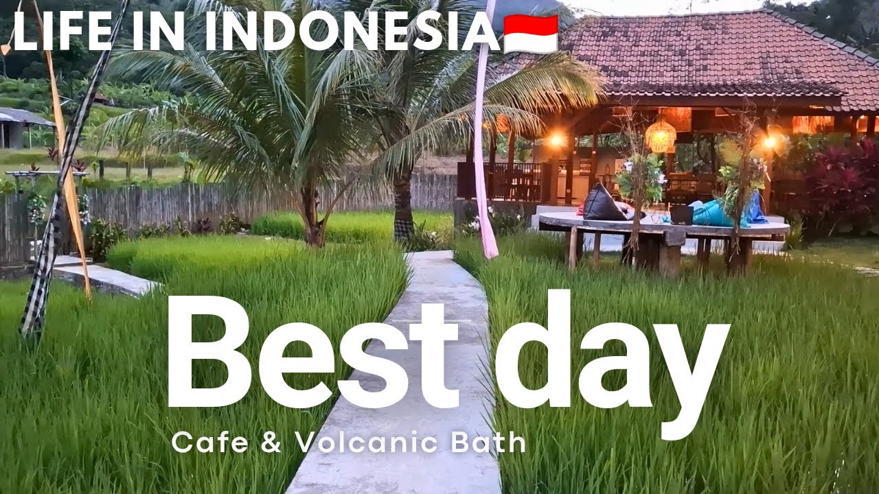 A Hidden Café & a Volcano Bath | Best Day in Indonesia 