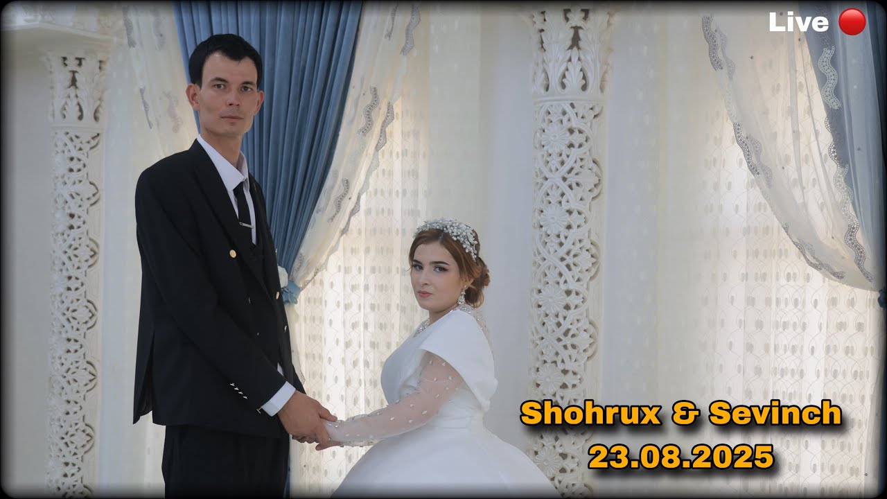 23.08.2025 ( Shohrux & Sevinchoy ) Nikox Oqshomi Karimboy Ota To’yxonasi Bonu Studio Live…