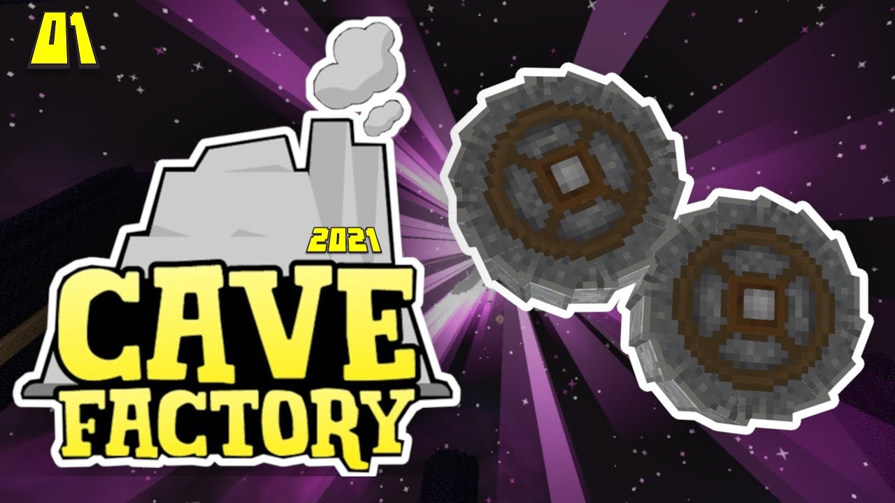 Lets Play Cave Factory EP 1 - My First Stoneblock! Create Mod Crushing Wheel Setup! Tinkers Tools!