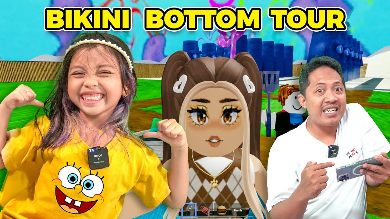24 JAM LEIKA KELILING BIKINI BOTTOM 🥰 LEIKA LIBURAN KEBIKINI BOTTOM MALAH KESASAR [ROBLOX INDONESIA]