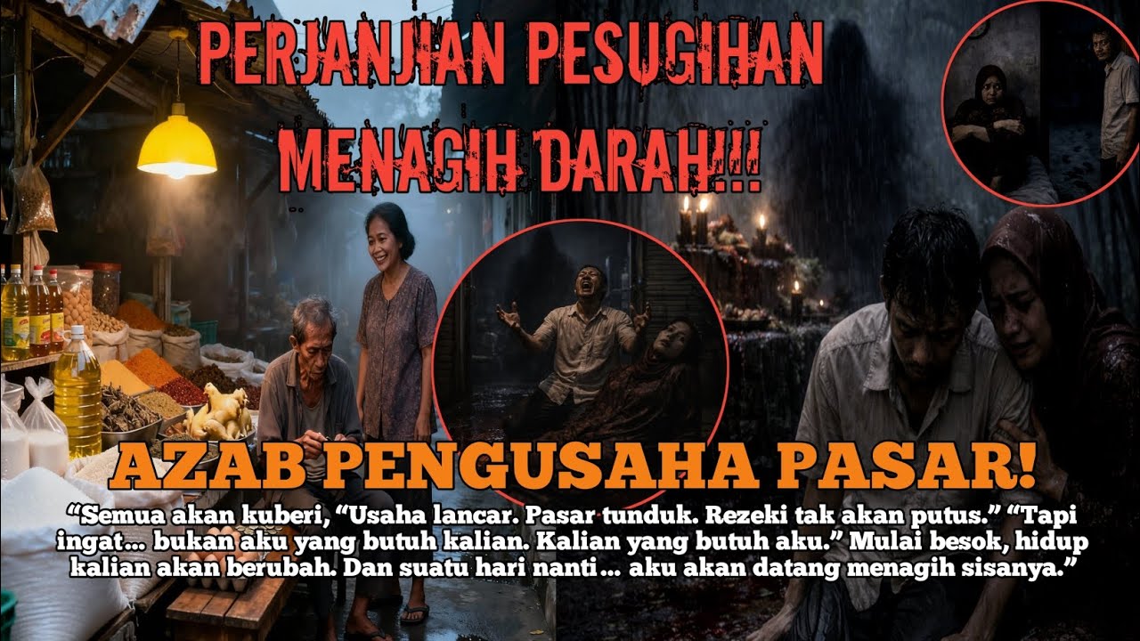 Azab Pengusaha Pasar! Di Balik Senyum Suami Istri Ada Perjanjian Pesugihan | Kisah inspirasi islam