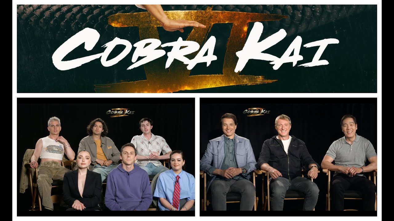 Cobra Kai Season 6 Part 1 cast interviews with Ralph Macchio, Xolo Maridueña, Mary Mouser & more