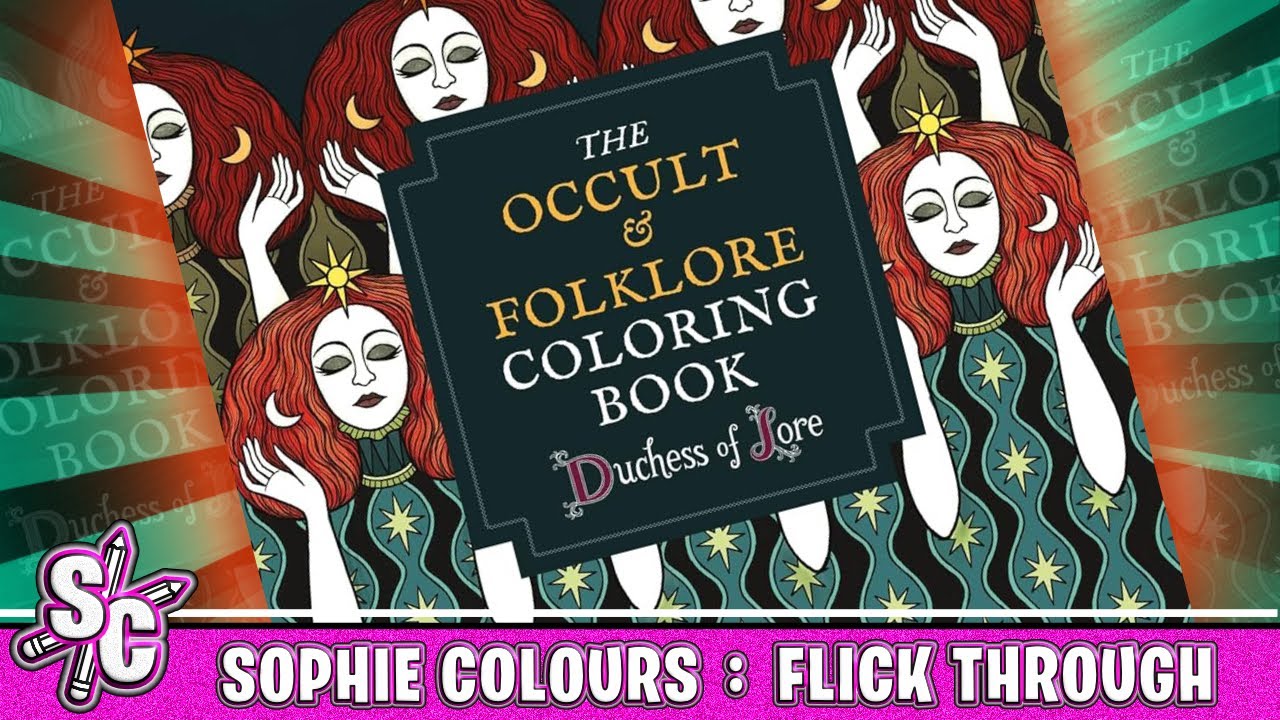 The Occult & Folklore Coloring Book by Duchess of Lore Flick Through