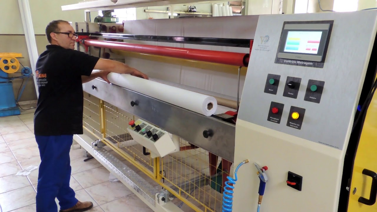 Rebobinadeira de papel higiênico   VF Máquinas