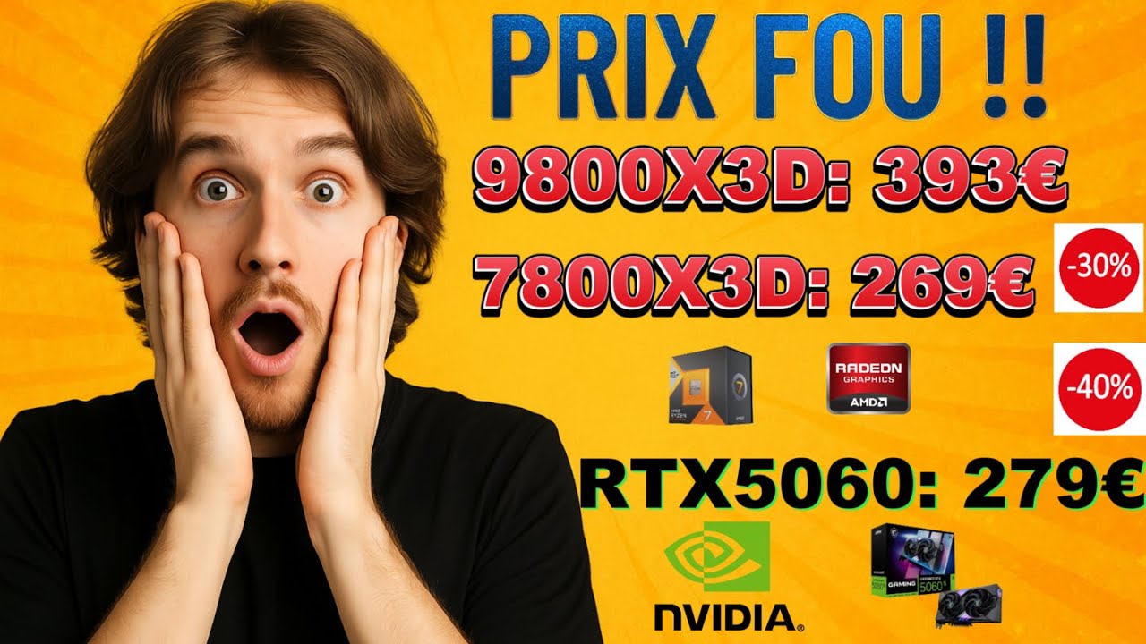 Bons plans Hardware 9800X3D RTX5060